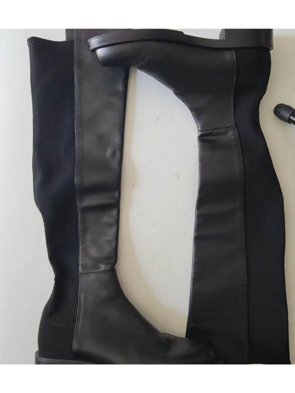 NEW Stuart Weitzman 5050 Over The Knee Boots Contemporary Black Chic Womens 9.5